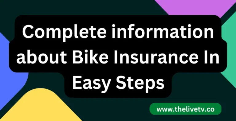Complete information about Bike insurance