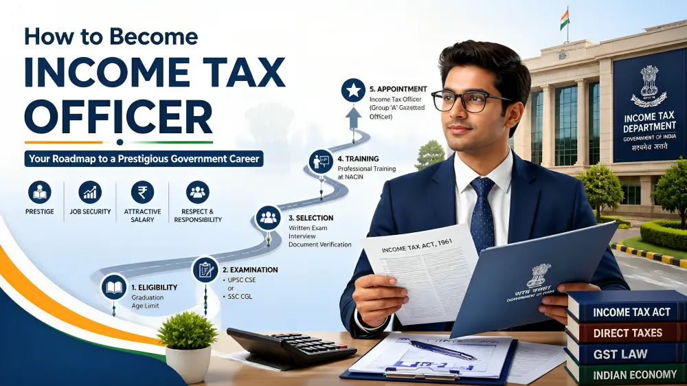 how to become income tax officer